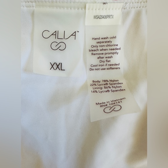 CALIA Floral Flourish Geranium Mid Rise Wide Band Bikini Bottom - Picture 7 of 12